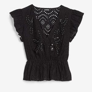 NEW EXPRESS PEPLUM TOP XS